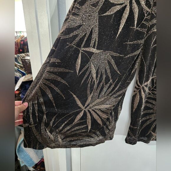 MSK Glitter-Print Palazzo Pants wide leg sz 3x - Picture 12 of 12